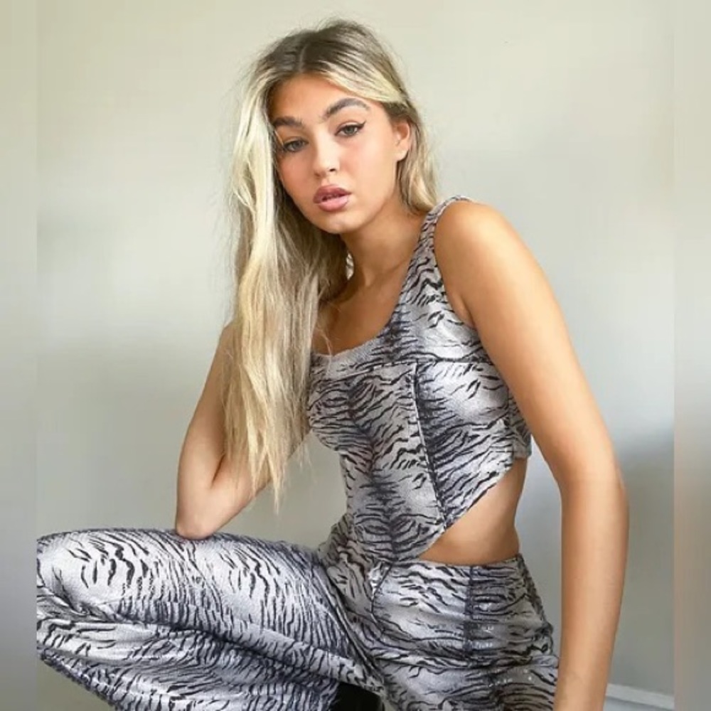 Collusion Zebra Print Corset Top
